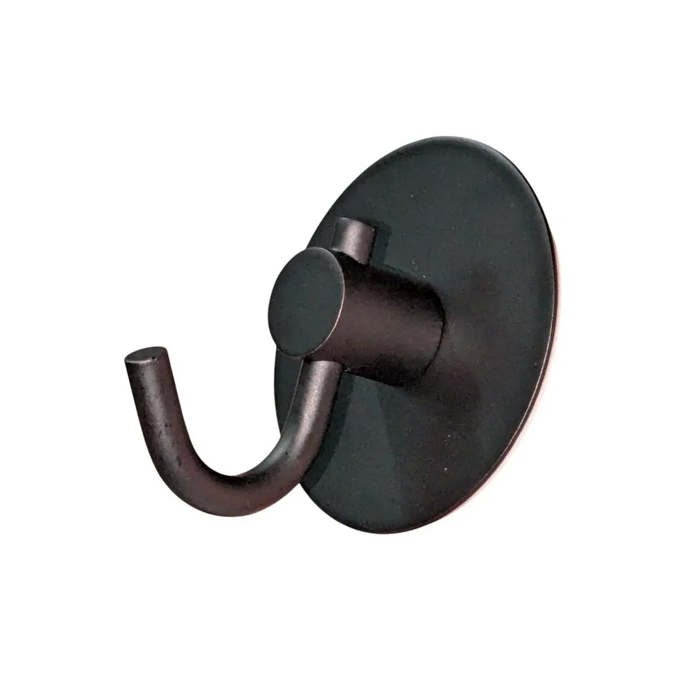 Adhesive Towel Hooks for Bathroom Wall: 4 Pack Sticky Hook 4 Pack, Black